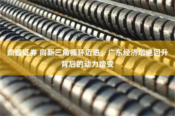 鼎盛证券 向新三角循环迈进，广东经济增速回升背后的动力嬗变