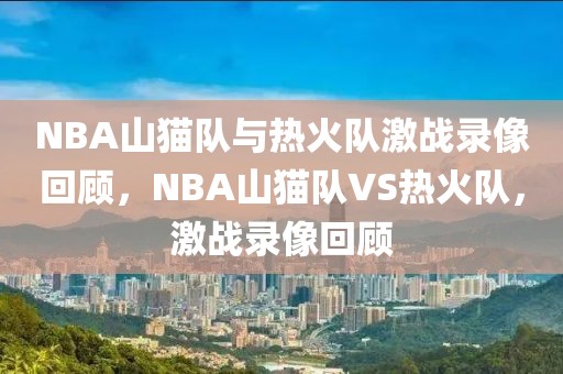 NBA山猫队与热火队激战录像回顾，NBA山猫队VS热火队，激战录像回顾