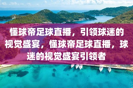 懂球帝足球直播，引领球迷的视觉盛宴，懂球帝足球直播，球迷的视觉盛宴引领者