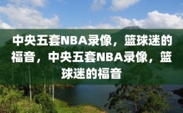 中央五套NBA录像，篮球迷的福音，中央五套NBA录像，篮球迷的福音