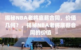 揭秘NBA老将底薪合同，价值几何？，揭秘NBA老将底薪合同的价值