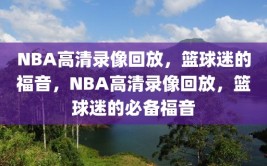 NBA高清录像回放，篮球迷的福音，NBA高清录像回放，篮球迷的必备福音