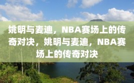 姚明与麦迪，NBA赛场上的传奇对决，姚明与麦迪，NBA赛场上的传奇对决