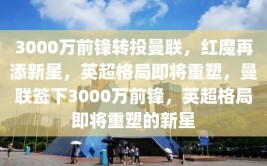 3000万前锋转投曼联，红魔再添新星，英超格局即将重塑，曼联签下3000万前锋，英超格局即将重塑的新星