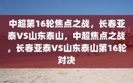 中超第16轮焦点之战，长春亚泰VS山东泰山，中超焦点之战，长春亚泰VS山东泰山第16轮对决