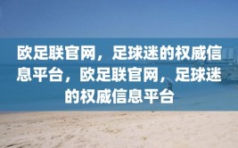 欧足联官网，足球迷的权威信息平台，欧足联官网，足球迷的权威信息平台