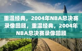 重温经典，2004年NBA总决赛录像回顾，重温经典，2004年NBA总决赛录像回顾