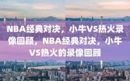 NBA经典对决，小牛VS热火录像回顾，NBA经典对决，小牛VS热火的录像回顾