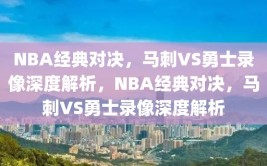 NBA经典对决，马刺VS勇士录像深度解析，NBA经典对决，马刺VS勇士录像深度解析